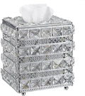 Sumnacon Crystal Square Tissue Box Cover by Sumnacon