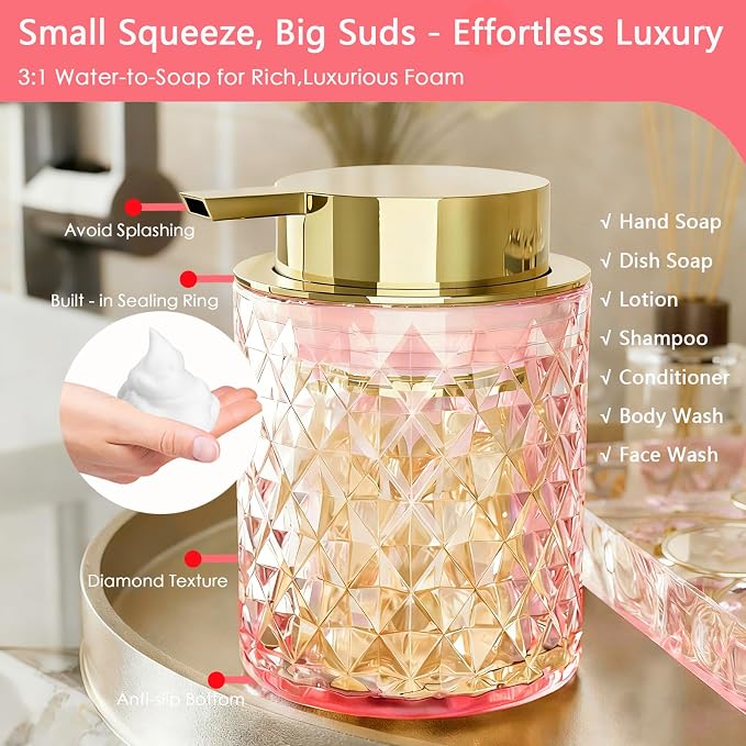 Pink Bathroom Accessories Set - Image 7