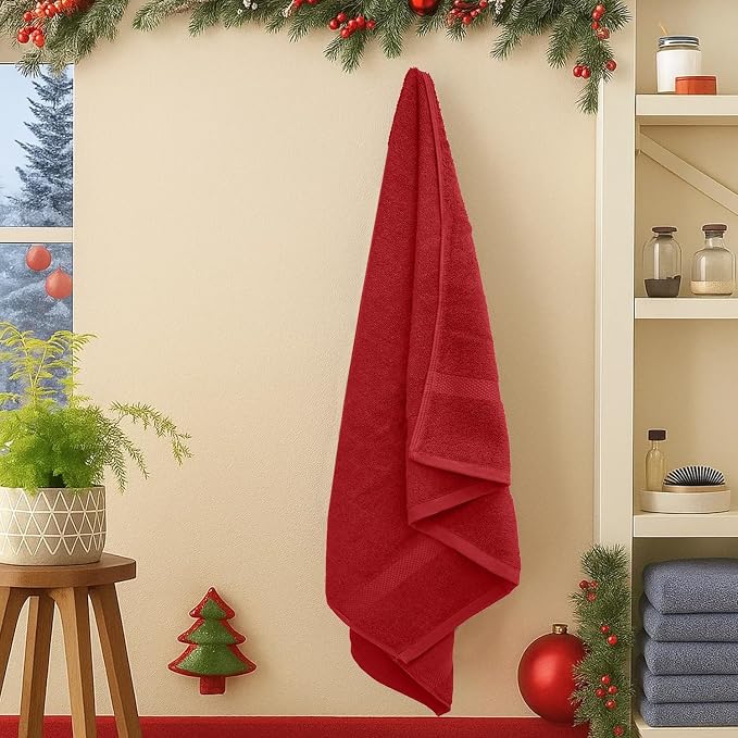 DAN RIVER Decorative Bath Towels Set of 4, 27 x 54 Inches - Image 2