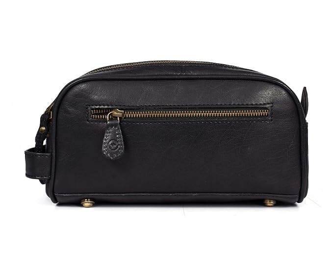 10" Premium Leather Toiletry Travel Pouch - Image 4