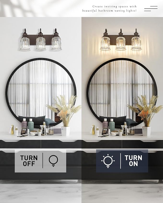 3 Light Bathroom Vanity Light - Image 5