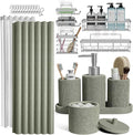 Clara Clark Sage Green Bathroom Set by ClaraClark