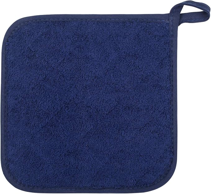 100% Cotton Kitchen Everyday Basic Terry Pot Holder Heat Resistant Coaster - Image 3