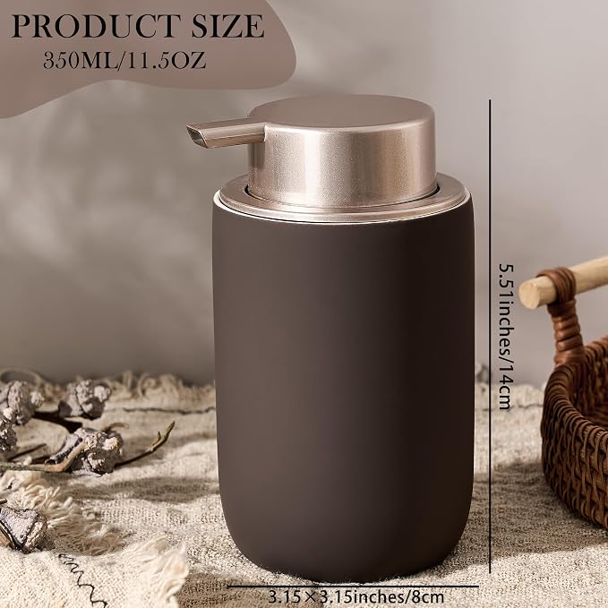 Foaming Soap Dispenser with Plastic Pump, 12oz Foam Dispenser Bathroom - Image 2