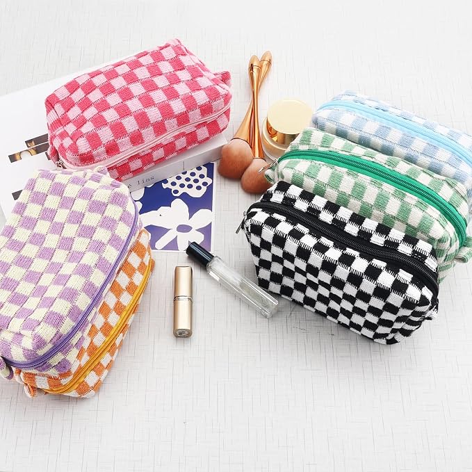 ZLFSRQ 6Pcs Checkered Pencil Case Cute Pencil Pouch - Image 7