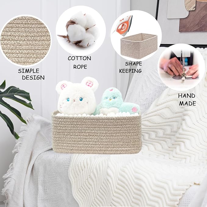 COMFY-HOMI 13" x 8.5" x 5.1" Storage Baskets - Image 5