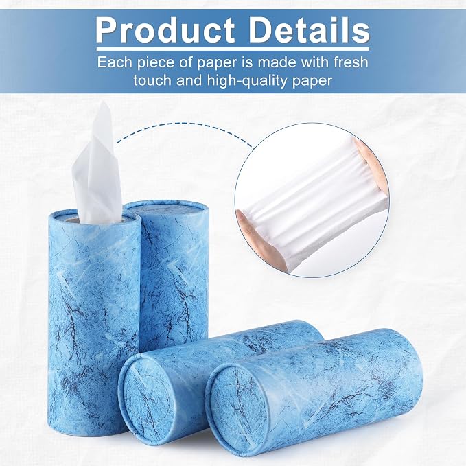 SINGARO Car Tissue Holder, 4 Pack Car Cup Holder Facial Tissues - Image 3