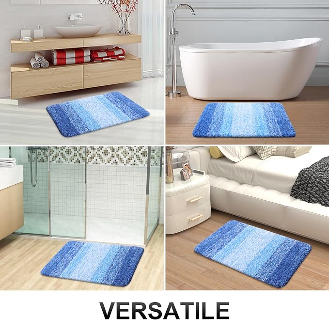 OLANLY Bathroom Rug Set 2 Piece, Soft Absorbent Microfiber Bath Rug Set - Image 8