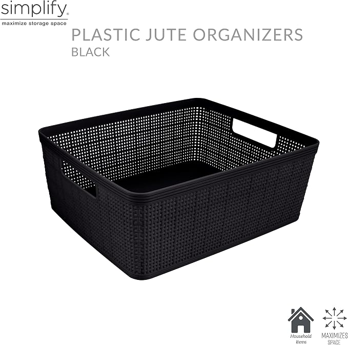 Simplify 10 Piece Organizing Set | Multiple Size Bins | Multipurpose | Office | - Image 2