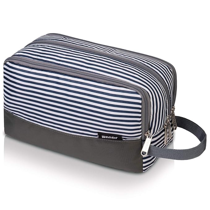Toiletry Bag for Men Hanging Dopp Kit Water Resistant Shaving Bag Small by WANDF