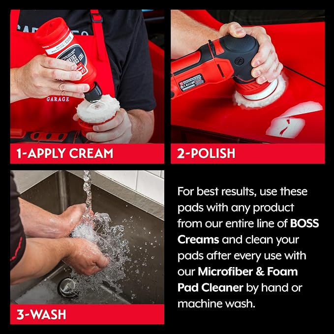 Griot's Garage BOSS 3” Microfiber Pads - Image 4