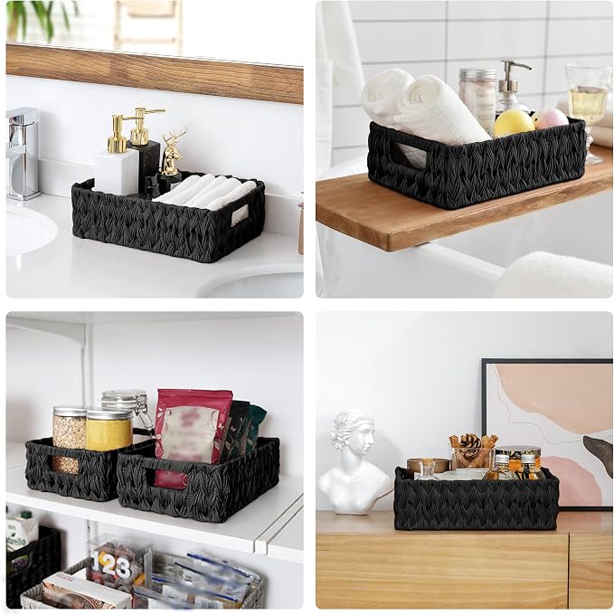GRANNY SAYS Wicker Storage Basket, Decorative Woven Baskets - Image 9