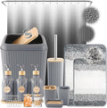 32PCS Grey Bathroom Accessories Set by BetterbathroomwithXLHOME