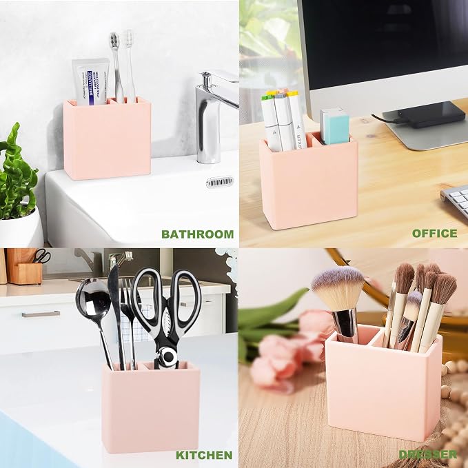 Diatomite Toothbrush Holder 2 Slots Tooth Brush Holder - Image 6