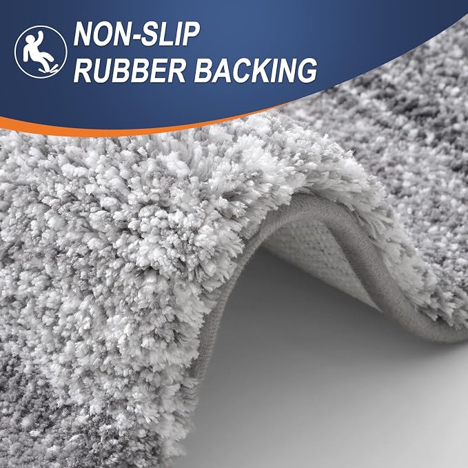 OLANLY Bathroom Rugs Sets 3 Piece, Soft Absorbent Microfiber Bath Mats and - Image 5