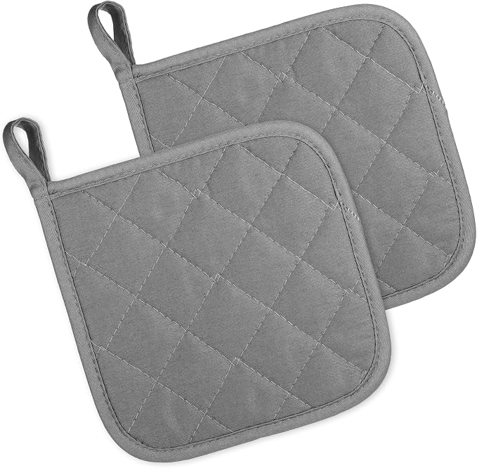 2 Pcs Cotton Pot Holders, 18 cm / 7-Inch Square Potholders by Unknown