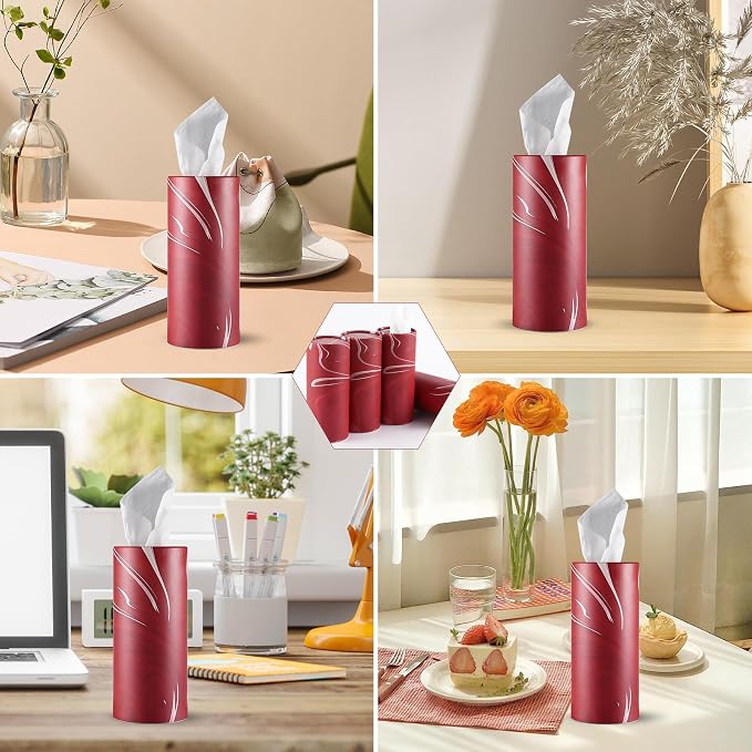 SINGARO Car Tissue Holder, 4 Pack Car Cup Holder Facial Tissues - Image 6