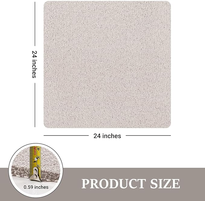 LuxStep Shower Mat Bathtub Mat, 24x24 inch, Non-Slip Bath Mat - Image 2