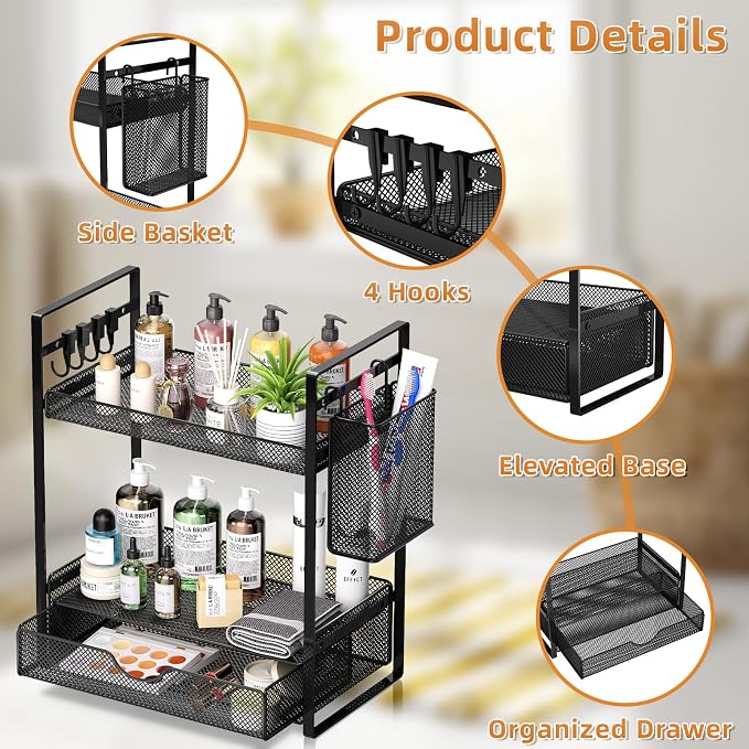 VITVITI 2 Tier Bathroom Organizer Countertop - Image 6