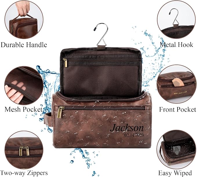 Flycalf Personalized Travel Toiletry Bag - Image 6