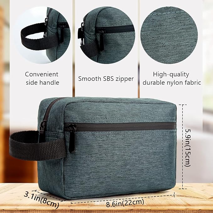 Travel Toiletry Bag for Women and Men, Water-resistant Shaving Bag for - Image 5