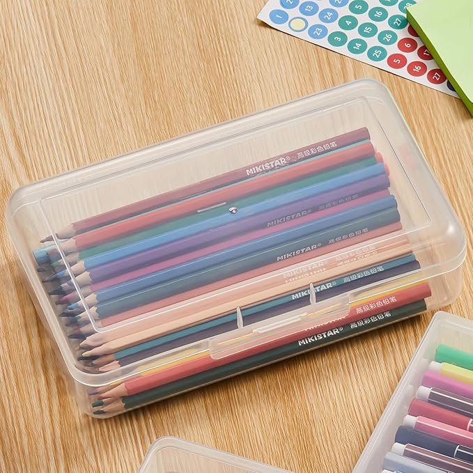 4 Pack Rectangular Clear Plastic Storage Containers Box - Image 5