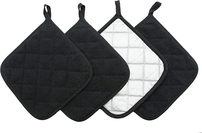Cotton Pot Holders Cotton Made Machine Washable Heat Resistant Everyday Kitchen by GQZLUCK