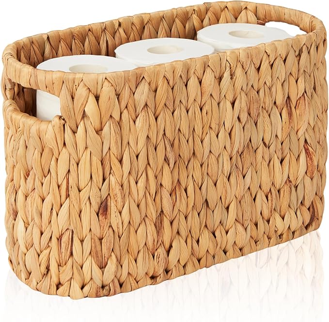 FairyHaus Wicker Toilet Paper Storage Basket by FairyHaus
