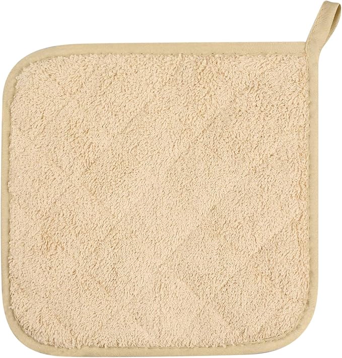 100% Cotton Kitchen Everyday Basic Terry Pot Holder Heat Resistant Coaster - Image 3