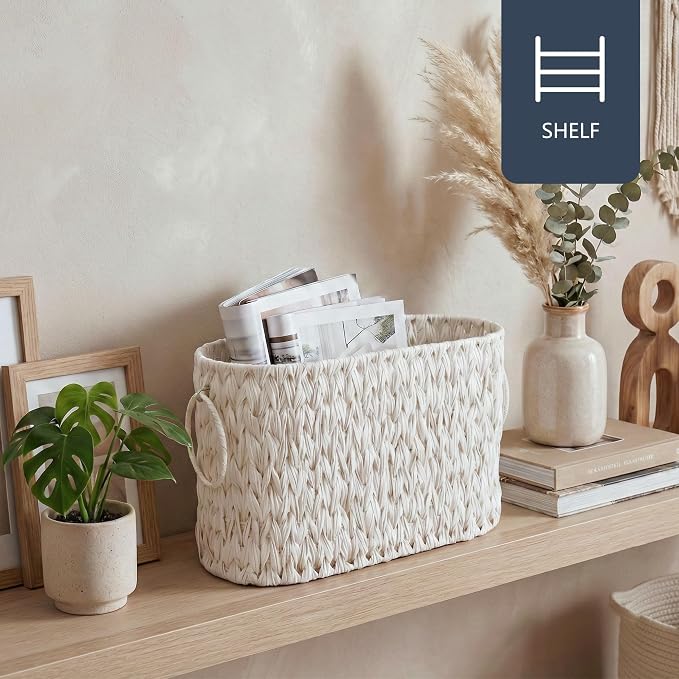 Toilet Paper Basket, Boho Decorative Toilet Paper Storage, Large Wicker Basket - Image 5