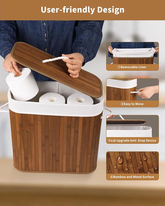 Bamboo Toilet Paper Storage - Image 4