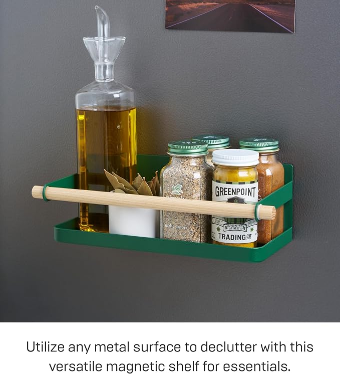 YAMAZAKI Home Tosca Magnetic Spice Storage Rack Organizer - Image 3