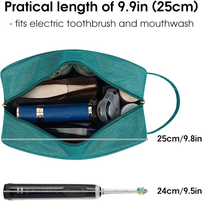 Narwey Travel Toiletry Bag for Women Traveling Dopp Kit Men Travel Bag for - Image 2