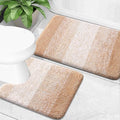 OLANLY Bathroom Rug Set 2 Piece, Soft Absorbent Microfiber Bath Mats and by OLANLY