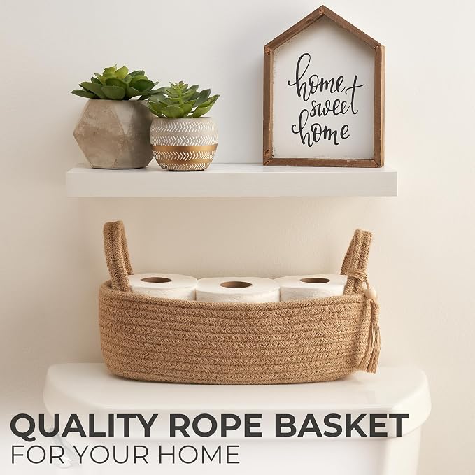 Decorative Toilet Paper Basket – Beautiful Bathroom Organizer - Image 3