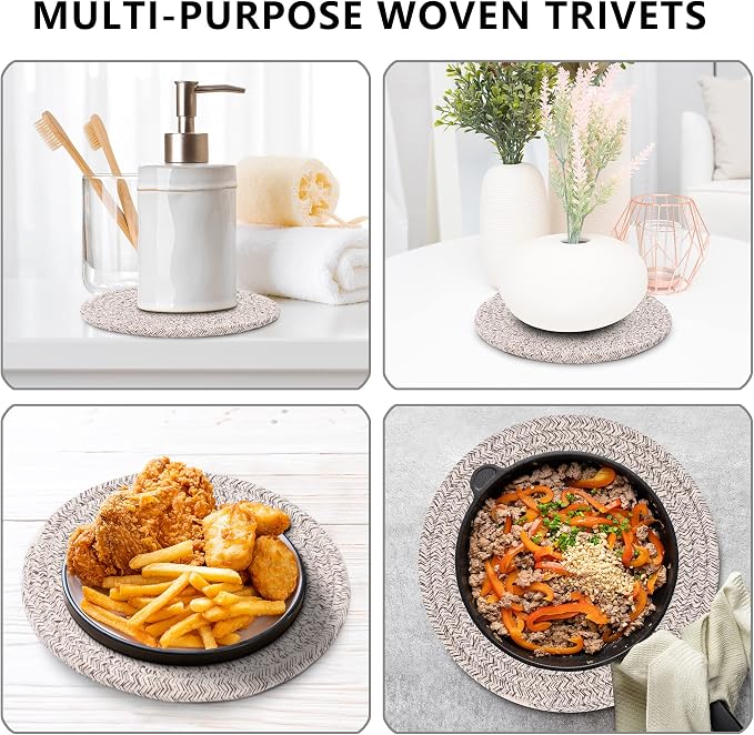 Coga Trivets for Hot Dishes, Trivets for Hot Pots and Pans, 7 Inchs Hot Pads 4 - Image 5