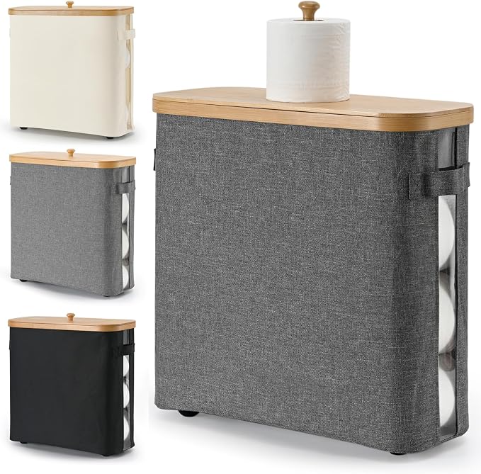32L Bathroom Toilet Paper Storage Basket - Image 2