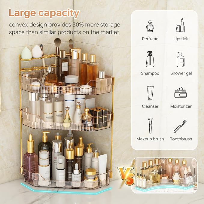 Corner Bathroom Counter Organizer - Image 5