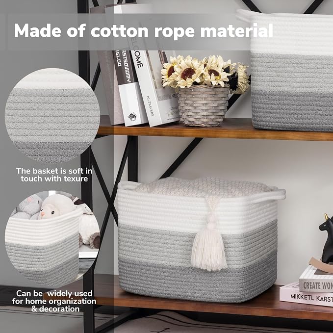 Goodpick Woven Storage Basket, Closet Storage Bins - Image 4