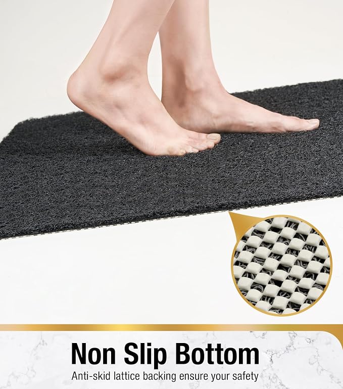 HITSLAM Square Shower Mat Non Slip, Bath Tub Mat - Image 3