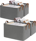 CHICVITA Storage Baskets for Shelves, Large Fabric Storage Bins by CHICVITA