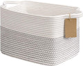 Goodpick Woven Storage Basket, Cotton Rope Baby Laundry Basket by Goodpick