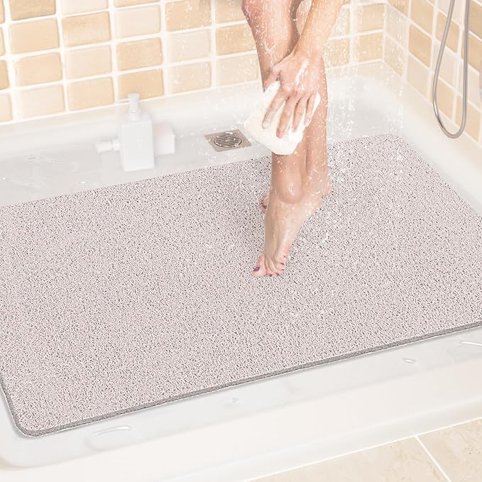 LuxStep Shower Mat Bathtub Mat, 24x36 inch, Non-Slip Bath Mat by LuxStep