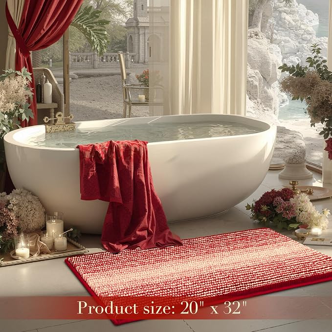 BSICPRO Christmats Bathroom Rug, Bath Mat Rug - Image 6
