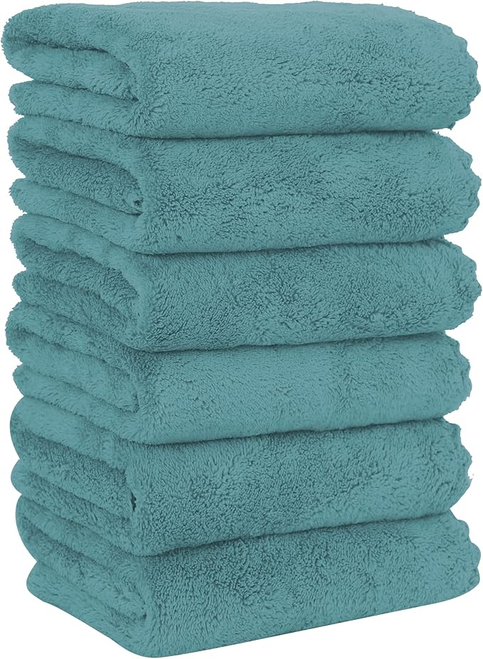 MOONQUEEN 6 Pack Premium Hand Towels by MOONQUEEN