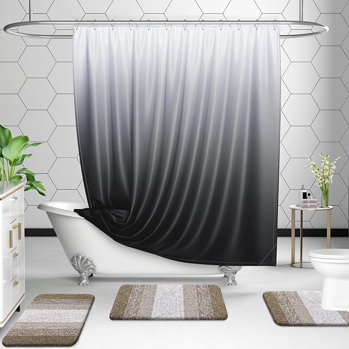 OLANLY Bathroom Rug Set 2 Piece, Soft Absorbent Microfiber Bath Mats and - Image 8
