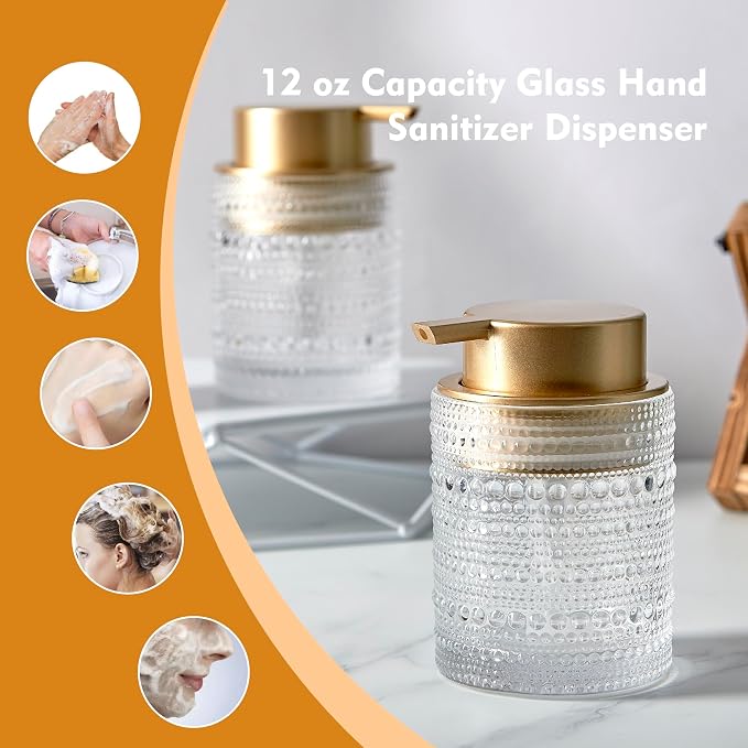 12 Oz Glass Foaming Soap Dispenser - Image 7
