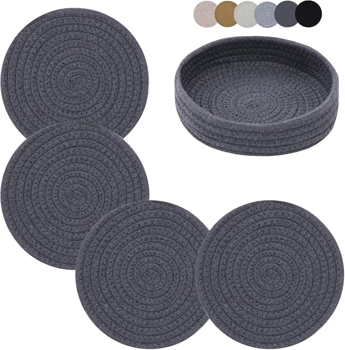 Coga Trivets for Dishes, Pots and Pans, 7 Inch Hot Pads by Goga