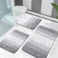 OLANLY Bathroom Rugs Sets 3 Piece, Soft Absorbent Microfiber Bath Mats and by OLANLY