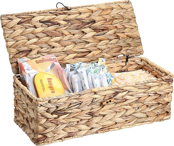 Sumnacon Wicker Storage Basket by Sumnacon